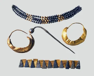Bijoux sumériens provenant de l
